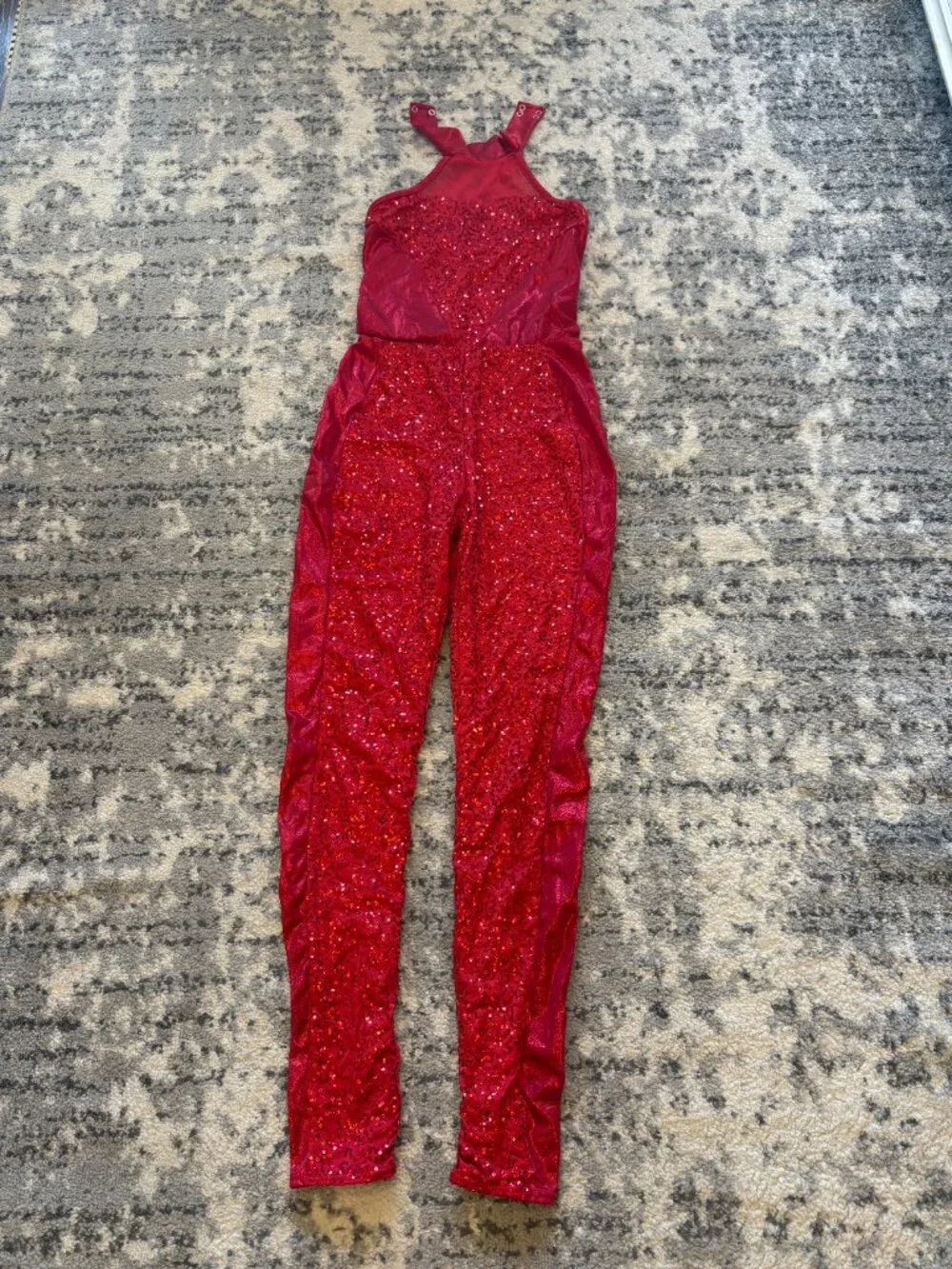 Red Dance Costume Lot: 29 pieces: Multiple Group Costumes